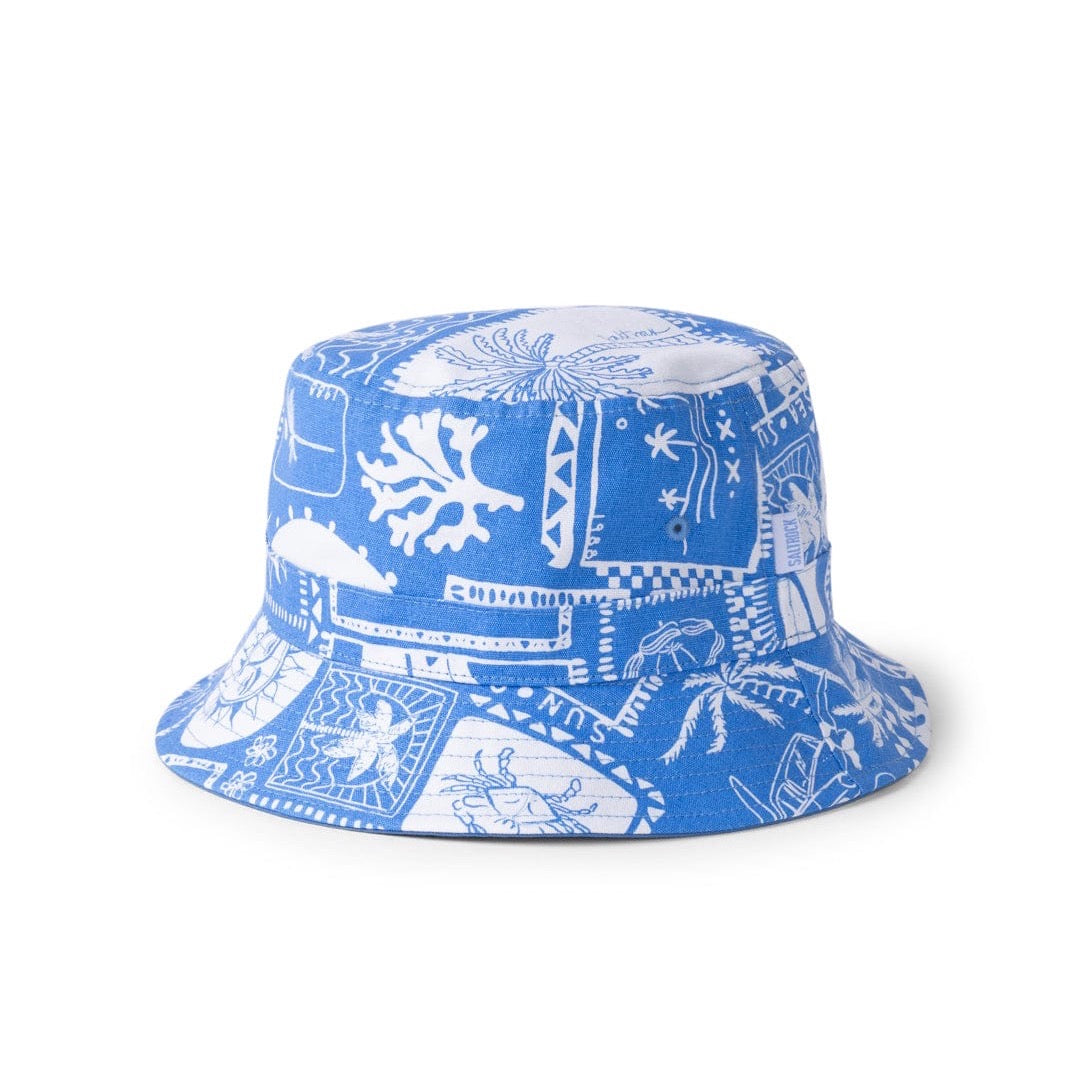 Saltrock Island Tiles Adult Buckt Hat Xha72601014 Clothing ONE SIZE / Blue