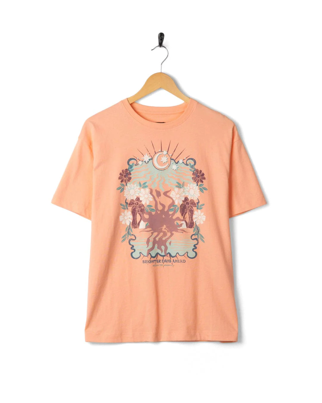 Saltrock Womens Better Days T-Shirt Tsf22401013 Apricot Clothing XS / Apricot,S / Apricot,M / Apricot,L / Apricot