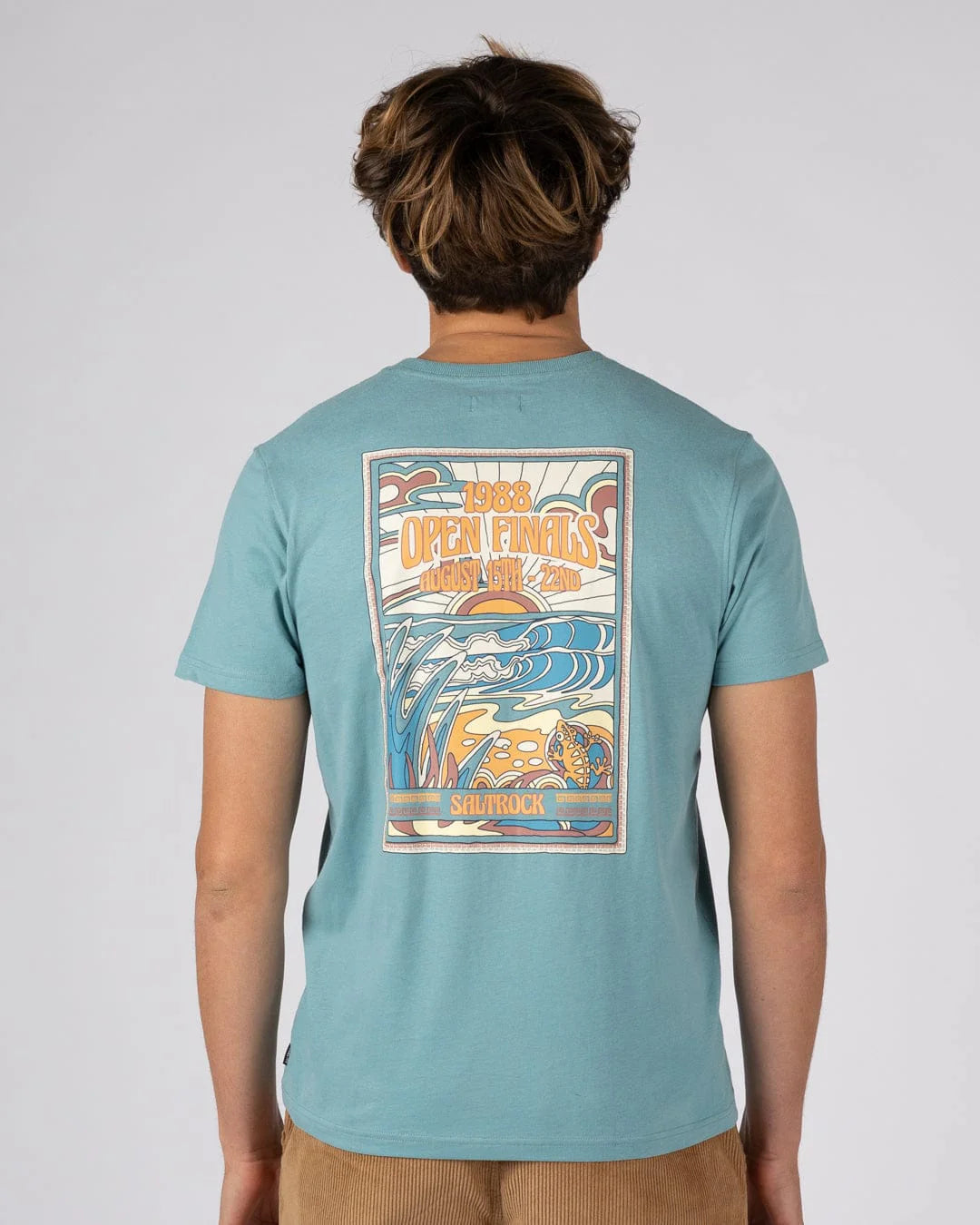 Saltrock Mens Open Finals T-Shirt Tsb12601100 Seagrass Clothing S / Seagrass,M / Seagrass,L / Seagrass,XL / Seagrass,XXL / Seagrass