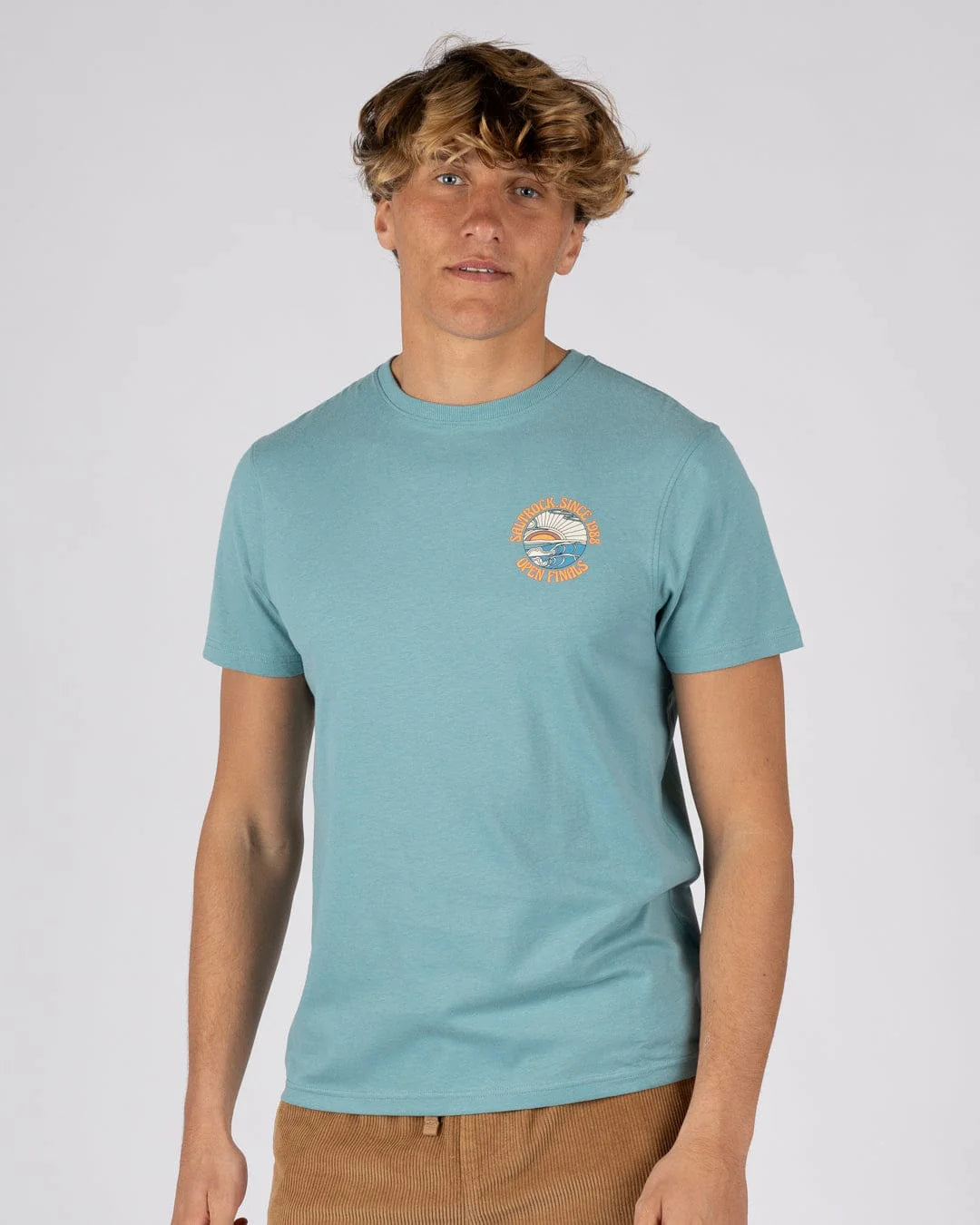 Saltrock Mens Open Finals T-Shirt Tsb12601100 Seagrass Clothing S / Seagrass,M / Seagrass,L / Seagrass,XL / Seagrass,XXL / Seagrass