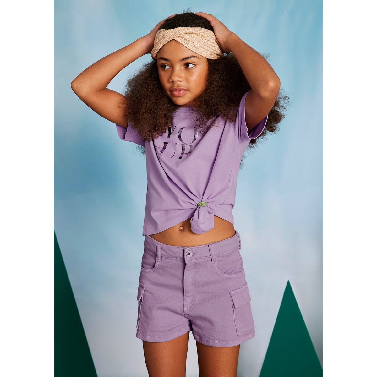 Mayoral Older Girls Shorts 6218 Lilac Clothing 10YRS / Lilac,12YRS / Lilac,14YRS / Lilac