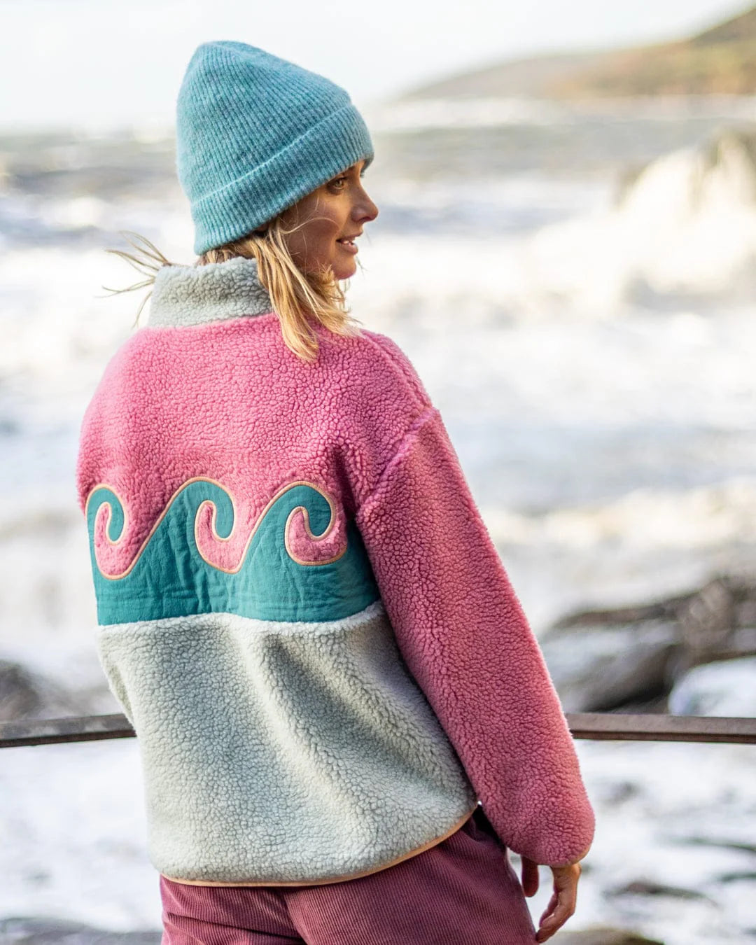 Saltrock Womens Emery Wave Zip Fleece Lhz22601033 Clothing XS / Multi,S / Multi,M / Multi,L / Multi