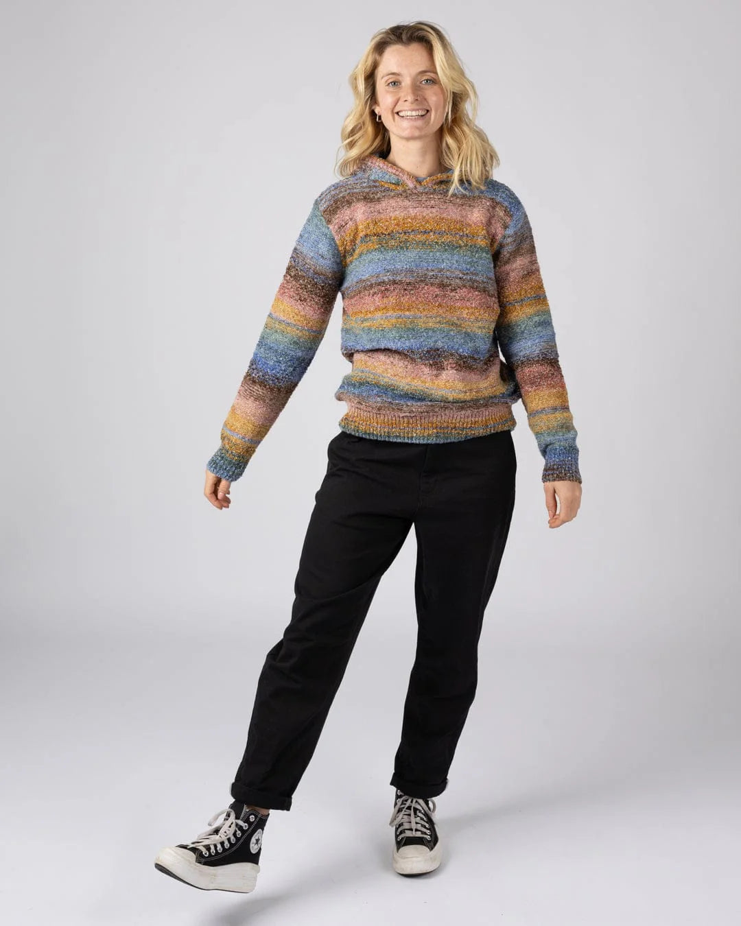 Saltrock Womens Space Dye Erin Jumper Blue Multi Clothing XS / Multi,S / Multi,M / Multi,L / Multi