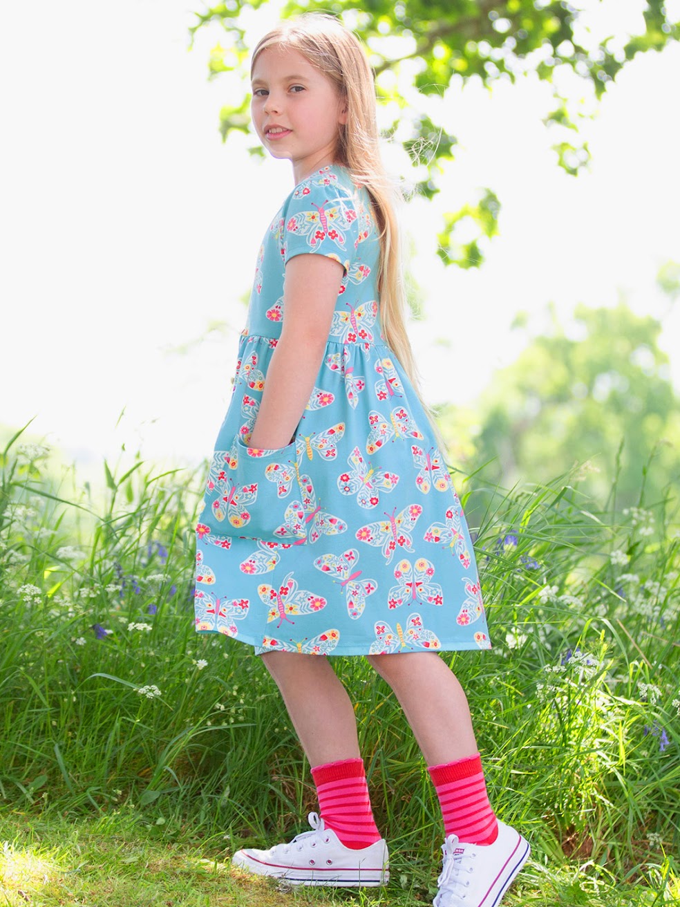 Kite Flutterby Dress F648 Aqua Clothing 3YRS / Aqua,4YRS / Aqua,5YRS / Aqua,6YRS / Aqua