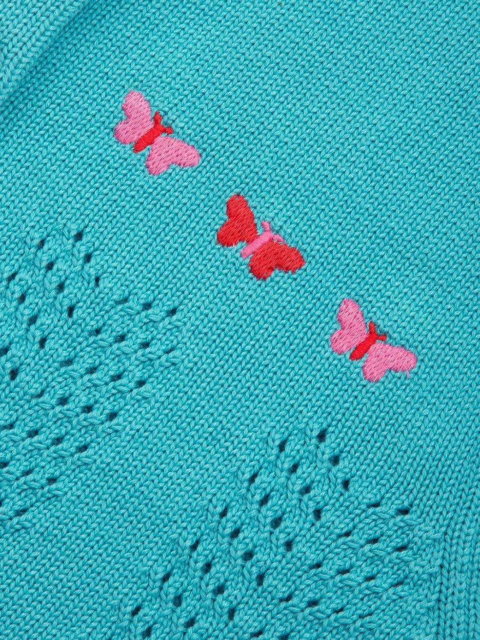 Kite Flutterby Cardigan F527 Aqua Clothing 12-18M / Aqua,18-24M/2Y / Aqua,3YRS / Aqua,4YRS / Aqua,5YRS / Aqua,6YRS / Aqua,8YRS / Aqua
