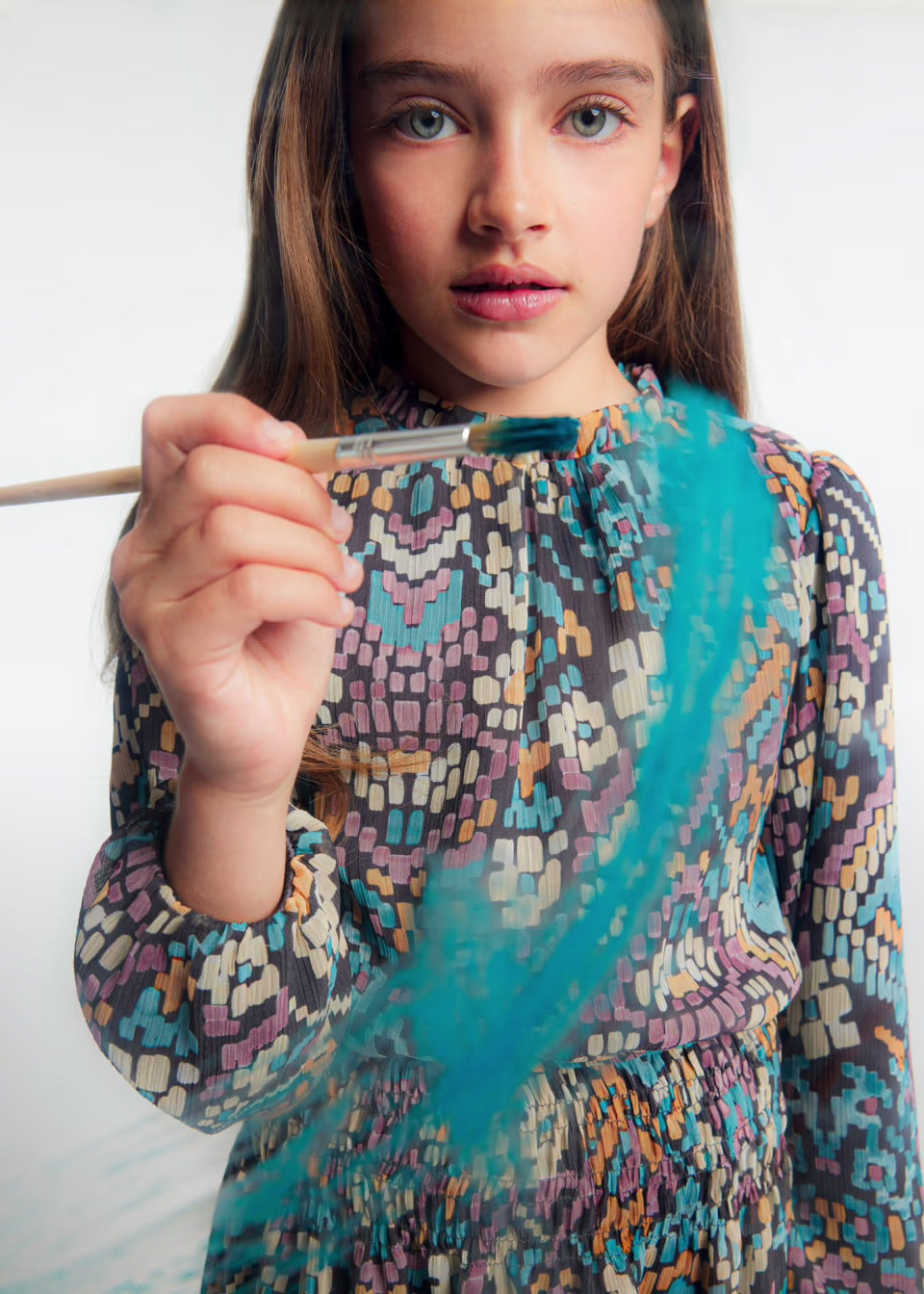 Mayoral Older Girls Dress 7981 Charcoal Blue Clothing 10YRS / Charcoal,12YRS / Charcoal,14YRS / Charcoal