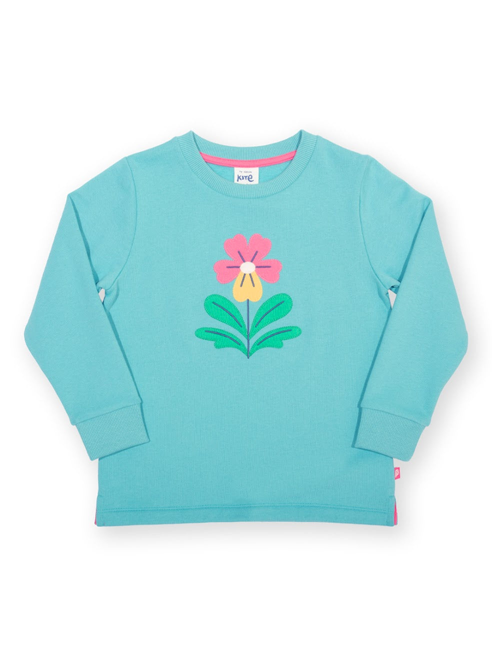 Kite Pansy Sweatshirt F139 Clothing 3YRS / Aqua,4YRS / Aqua,5YRS / Aqua,6YRS / Aqua