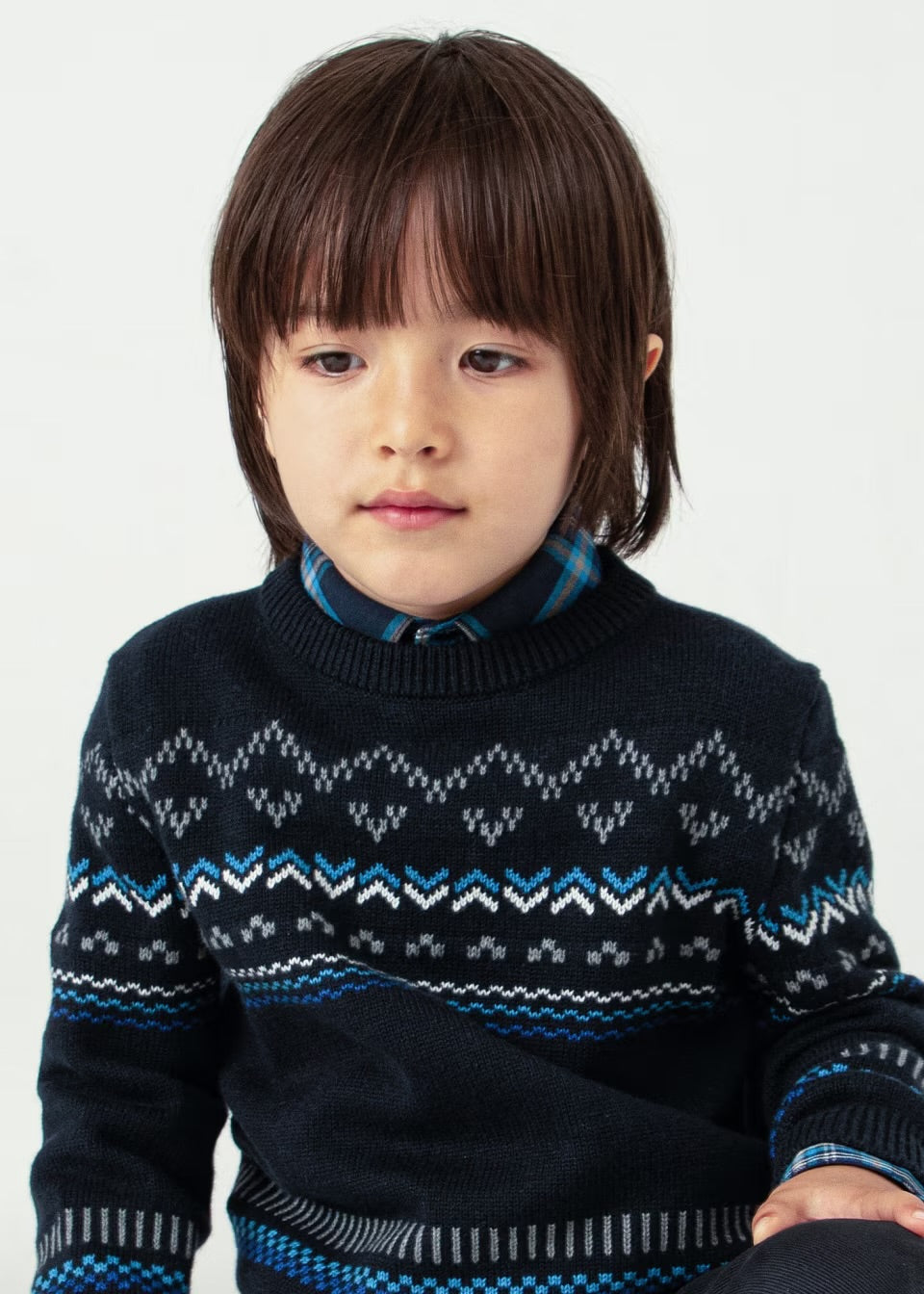 Mayoral Boys Sweater 4344 Navy Clothing 3YRS / Navy,4YRS / Navy,5YRS / Navy,6YRS / Navy,7YRS / Navy,8YRS / Navy,9YRS / Navy