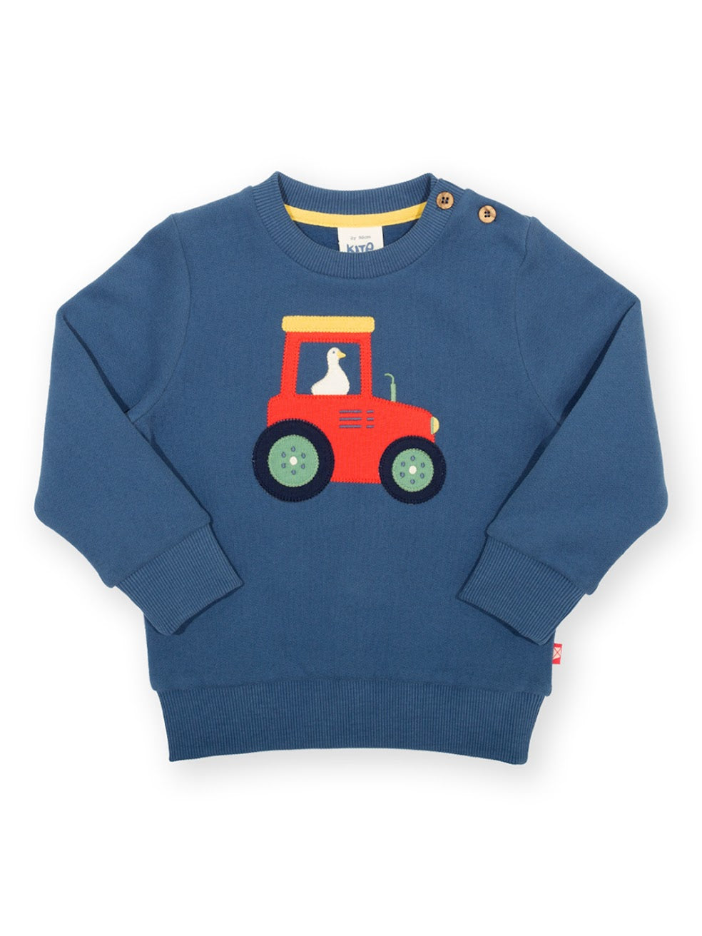 Kite Farmer Duck Infant Sweatshirt 9868 Clothing 6-9M / Indigo,9-12M / Indigo,12-18M / Indigo,18-24M/2Y / Indigo,3YRS / Indigo,4YRS / Indigo