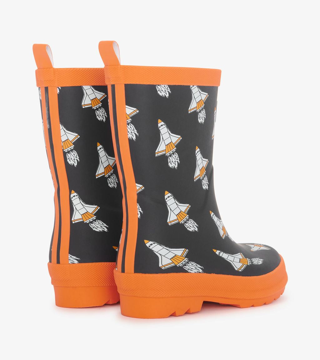 Hatley Space Shuttle Wellingtons F24ssk1367 Footwear UK6 INFANT / Multi,UK7 INFANT / Multi,UK8 INFANT / Multi,UK9 KIDS / Multi,UK10 KIDS / Multi,UK11 KIDS / Multi,UK12 KIDS / Multi,UK13 KIDS / Multi,UK1 KIDS / Multi