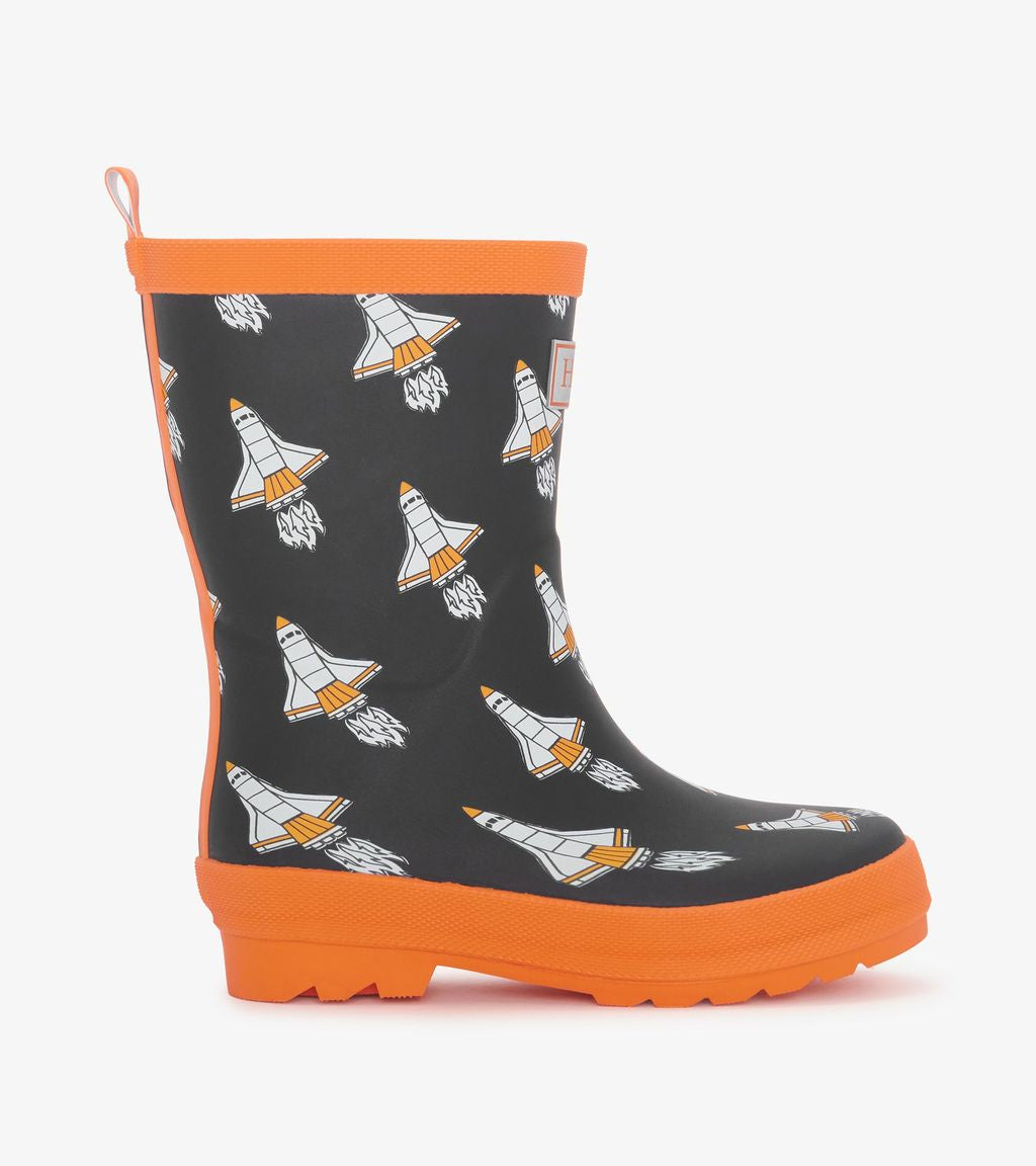 Hatley Space Shuttle Wellingtons F24ssk1367 Footwear UK6 INFANT / Multi,UK7 INFANT / Multi,UK8 INFANT / Multi,UK9 KIDS / Multi,UK10 KIDS / Multi,UK11 KIDS / Multi,UK12 KIDS / Multi,UK13 KIDS / Multi,UK1 KIDS / Multi