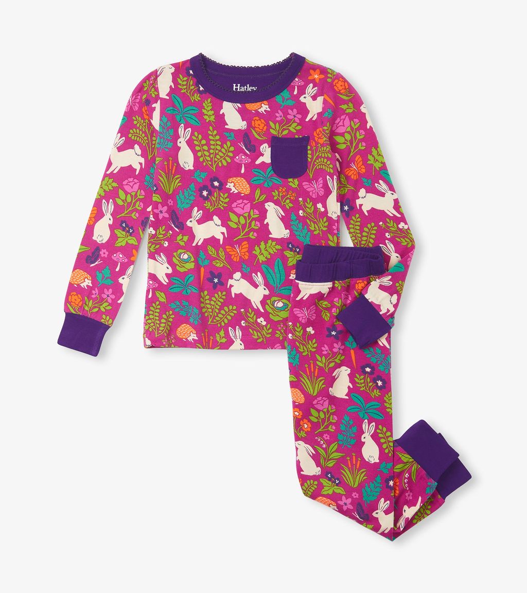 Hatley Storybook Bunnies Pj Set F24sbk1765 Clothing 2YRS / Fuchsia,3YRS / Fuchsia,4YRS / Fuchsia,5YRS / Fuchsia,6YRS / Fuchsia,7YRS / Fuchsia,8YRS / Fuchsia,10YRS / Fuchsia