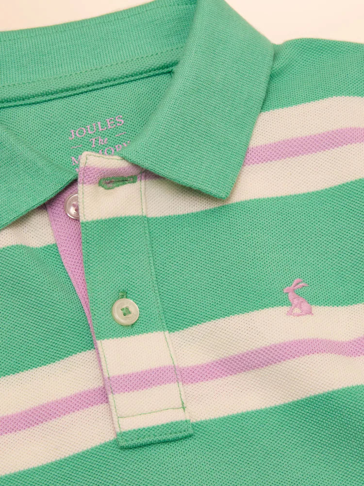 Joules Boys Filbert Polo Shirt E55793 Green Stripe Clothing 5YRS / Green,6YRS / Green,8YRS / Green,10YRS / Green,12YRS / Green