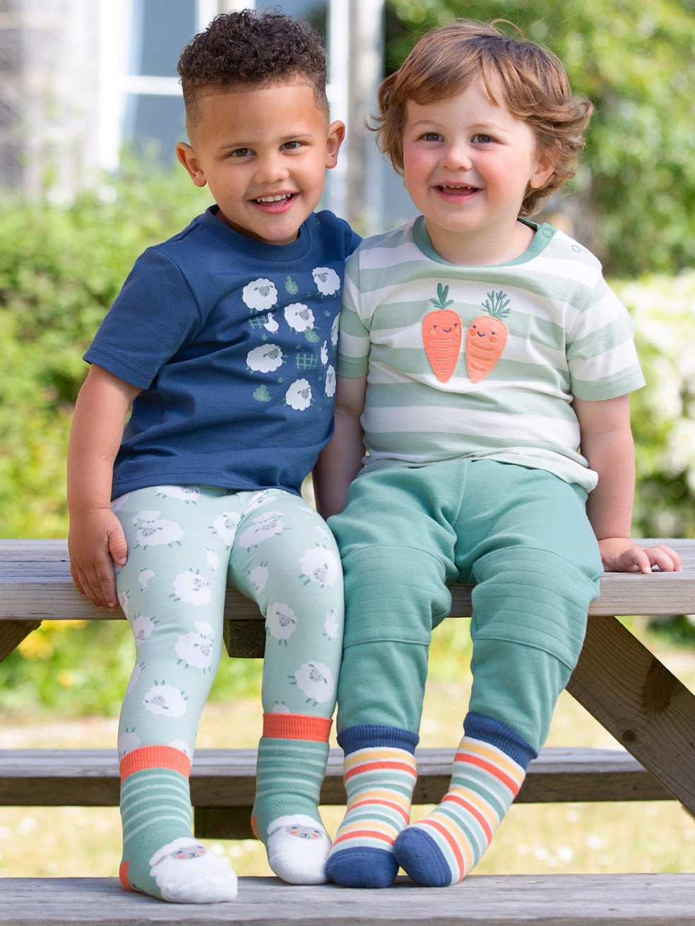 Kite 2 Pack Baa Baa Grippy Socks 4613 Sage Clothing 0-6M / Sage,6-12M / Sage,12-24M / Sage,2-3YRS / Sage