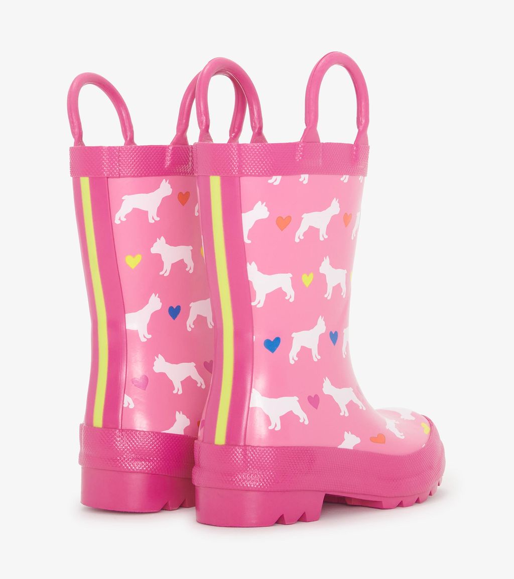 Hatley Pink Bulldogs Pre-School Wellingtons F24fbt1577 Footwear UK5 INFANT / Pink,UK6 INFANT / Pink,UK7 INFANT / Pink,UK8 INFANT / Pink,UK9 KIDS / Pink