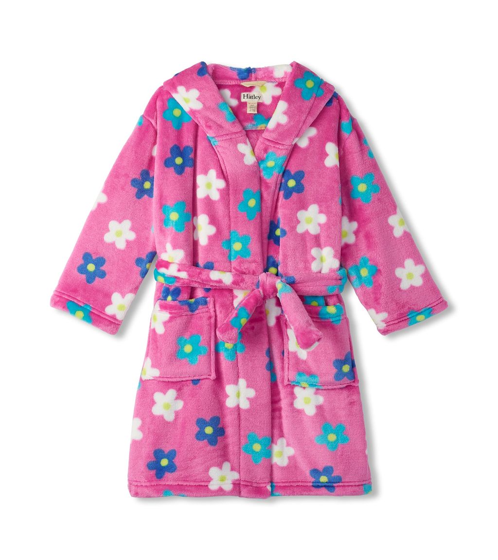 Hatley Daisy Dressing Gown F24fdk225 Clothing 2-3YRS / Pink,4-5YRS / Pink,6-7YRS / Pink,8-9YRS / Pink