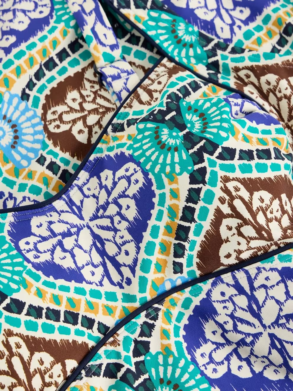 White Stuff Womens Splash Control Swimsuit 445853 Green Multi Clothing UK8 / Multi,UK10 / Multi,UK12 / Multi,UK14 / Multi,UK16 / Multi,UK18 / Multi