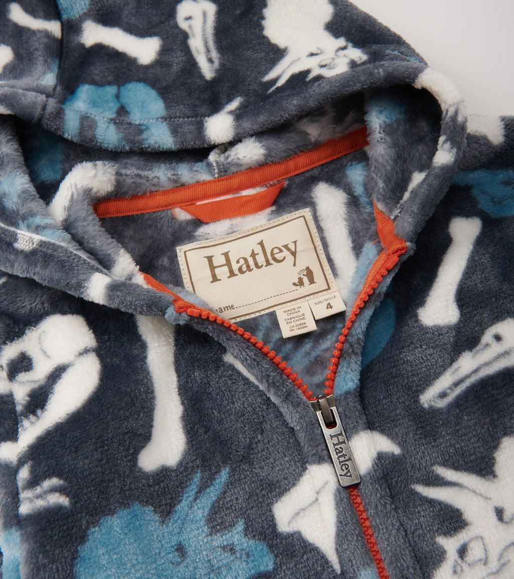 Hatley Dino Fossils Fuzzy Fleece F24dfk1823 Clothing 2YRS / Blue,3YRS / Blue,4YRS / Blue,5YRS / Blue,6YRS / Blue,7YRS / Blue,8YRS / Blue