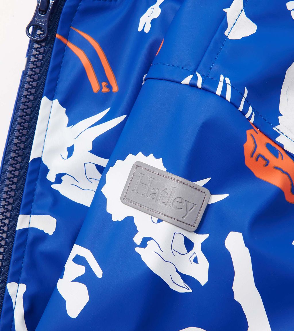 Hatley Dino Fossils Colour Changing Raincoat F24dfk818 Clothing 2YRS / Blue,3YRS / Blue,4YRS / Blue,5YRS / Blue,6YRS / Blue,7YRS / Blue,8YRS / Blue