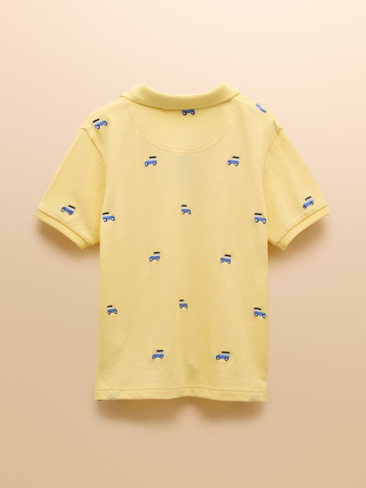 Joules Boys Woody Polo Shirt E55792 Yellow Clothing 4YRS / Yellow,5YRS / Yellow,6YRS / Yellow,8YRS / Yellow