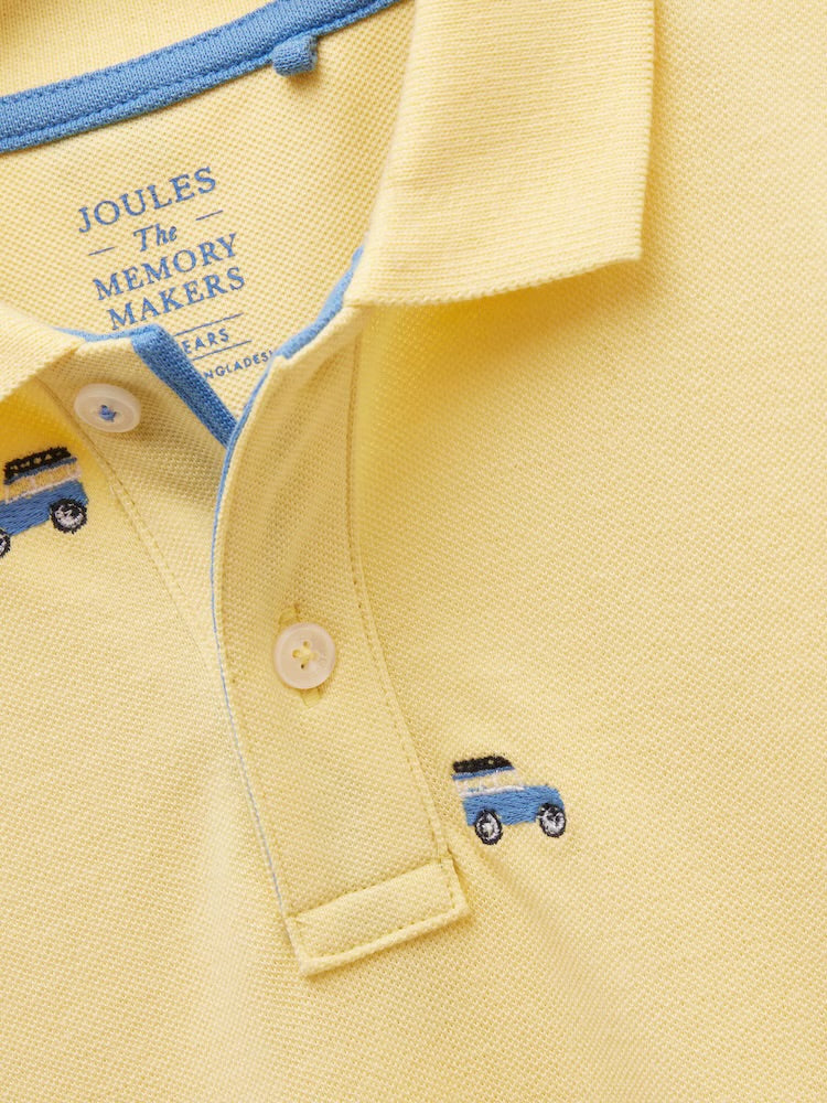 Joules Boys Woody Polo Shirt E55792 Yellow Clothing 4YRS / Yellow,5YRS / Yellow,6YRS / Yellow,8YRS / Yellow