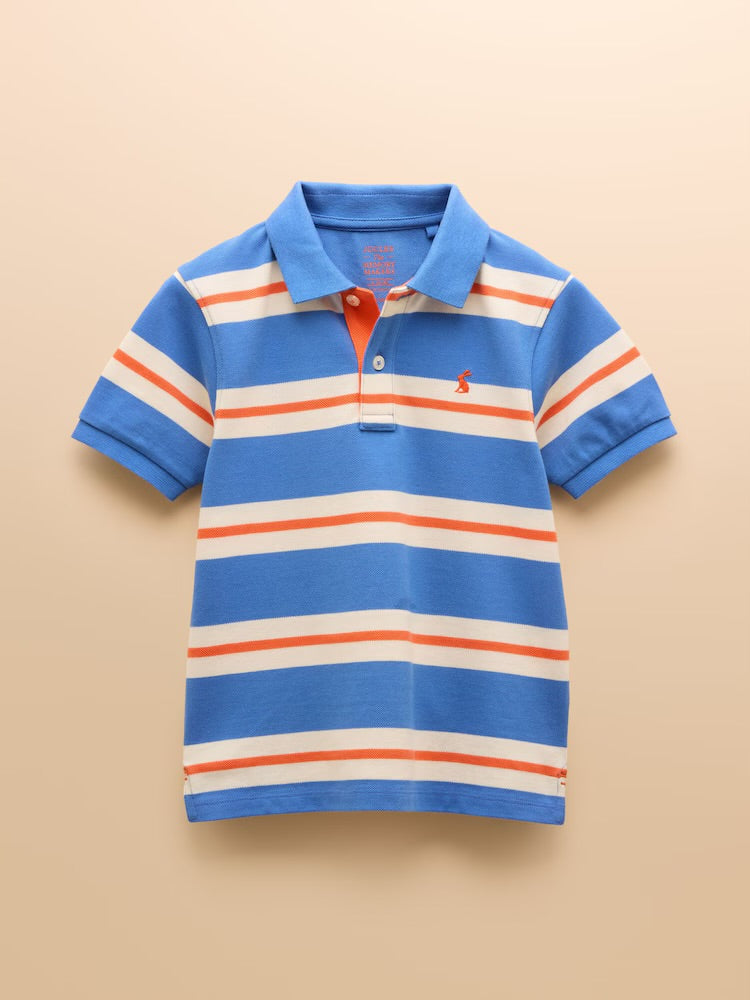 Joules Boys Filbert Polo Shirt E55794 Blue Stripe Clothing 5YRS / Blue,6YRS / Blue,8YRS / Blue,10YRS / Blue,12YRS / Blue