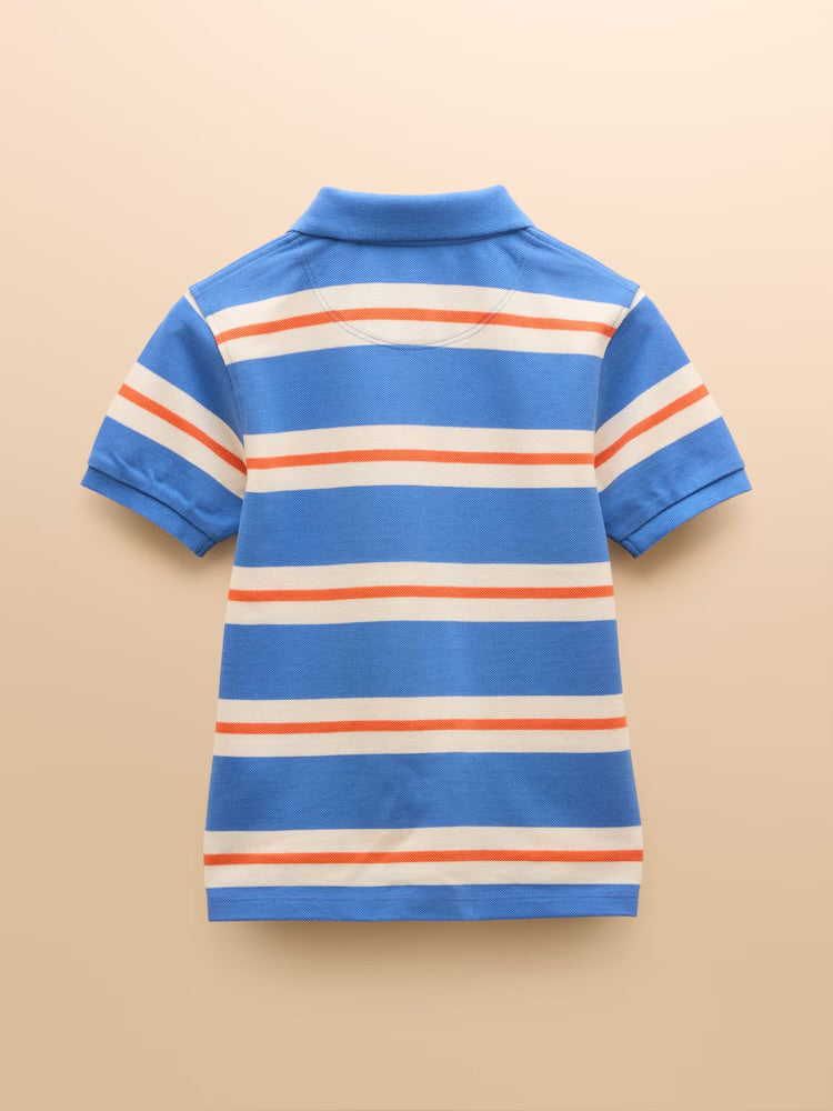 Joules Boys Filbert Polo Shirt E55794 Blue Stripe Clothing 5YRS / Blue,6YRS / Blue,8YRS / Blue,10YRS / Blue,12YRS / Blue