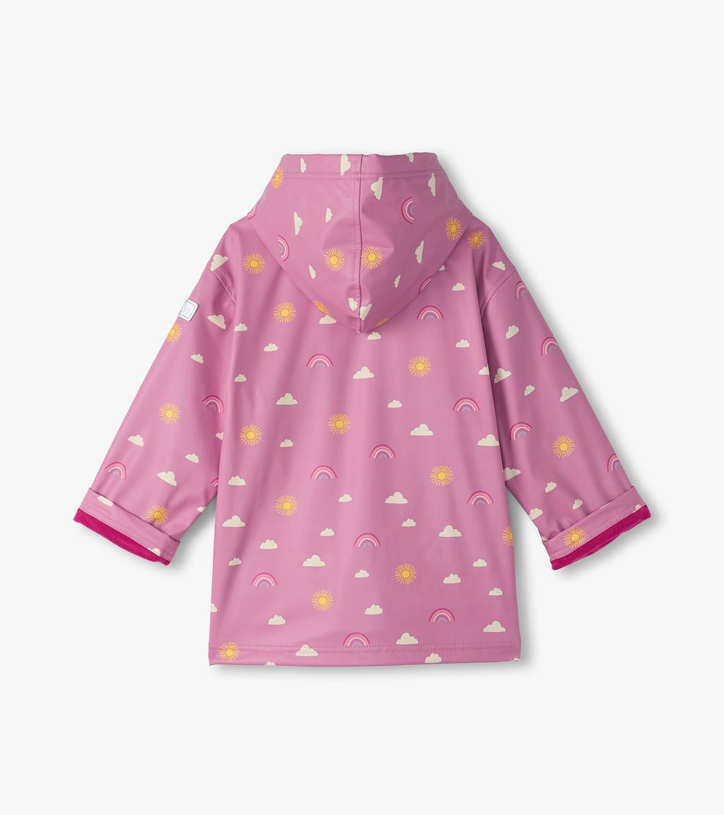 Hatley Sun Charms Zip Raincoat F24cmk818 Clothing 4YRS / Pink,5YRS / Pink,6YRS / Pink,7YRS / Pink,8YRS / Pink