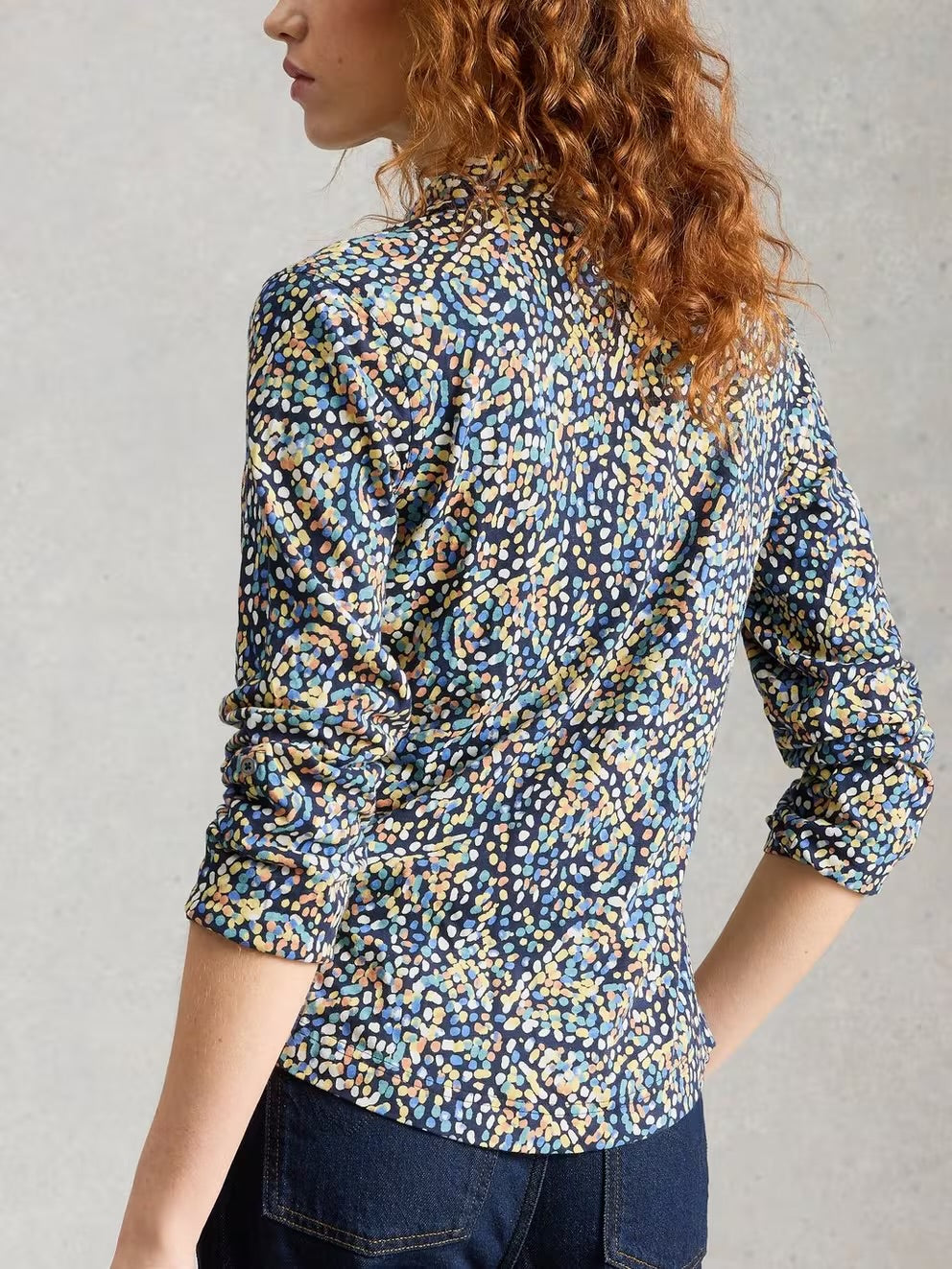 White Stuff Womens Annie Shirt 445888 Navy Print Clothing UK8 / Navy,UK10 / Navy,UK12 / Navy,UK14 / Navy,UK16 / Navy,UK18 / Navy