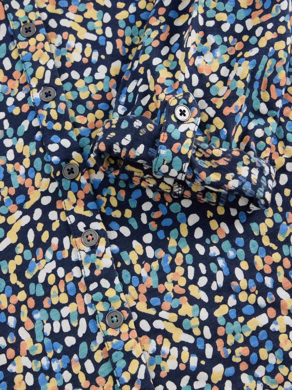 White Stuff Womens Annie Shirt 445888 Navy Print Clothing UK8 / Navy,UK10 / Navy,UK12 / Navy,UK14 / Navy,UK16 / Navy,UK18 / Navy