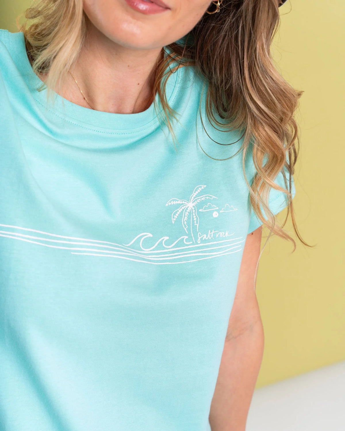 Saltrock Womens Ocean Stripe T-Shirt Clothing XS ADULT / Turquoise,SMALL ADULT / Turquoise,MEDIUM ADULT / Turquoise,LARGE ADULT / Turquoise,XL ADULT / Turquoise