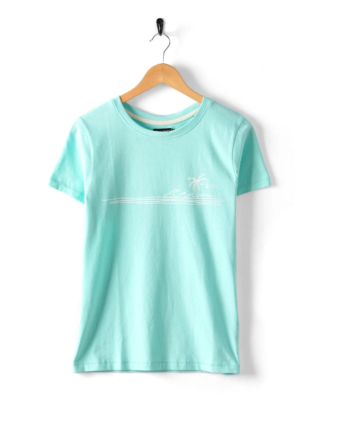 Saltrock Womens Ocean Stripe T-Shirt Clothing XS ADULT / Turquoise,SMALL ADULT / Turquoise,MEDIUM ADULT / Turquoise,LARGE ADULT / Turquoise,XL ADULT / Turquoise