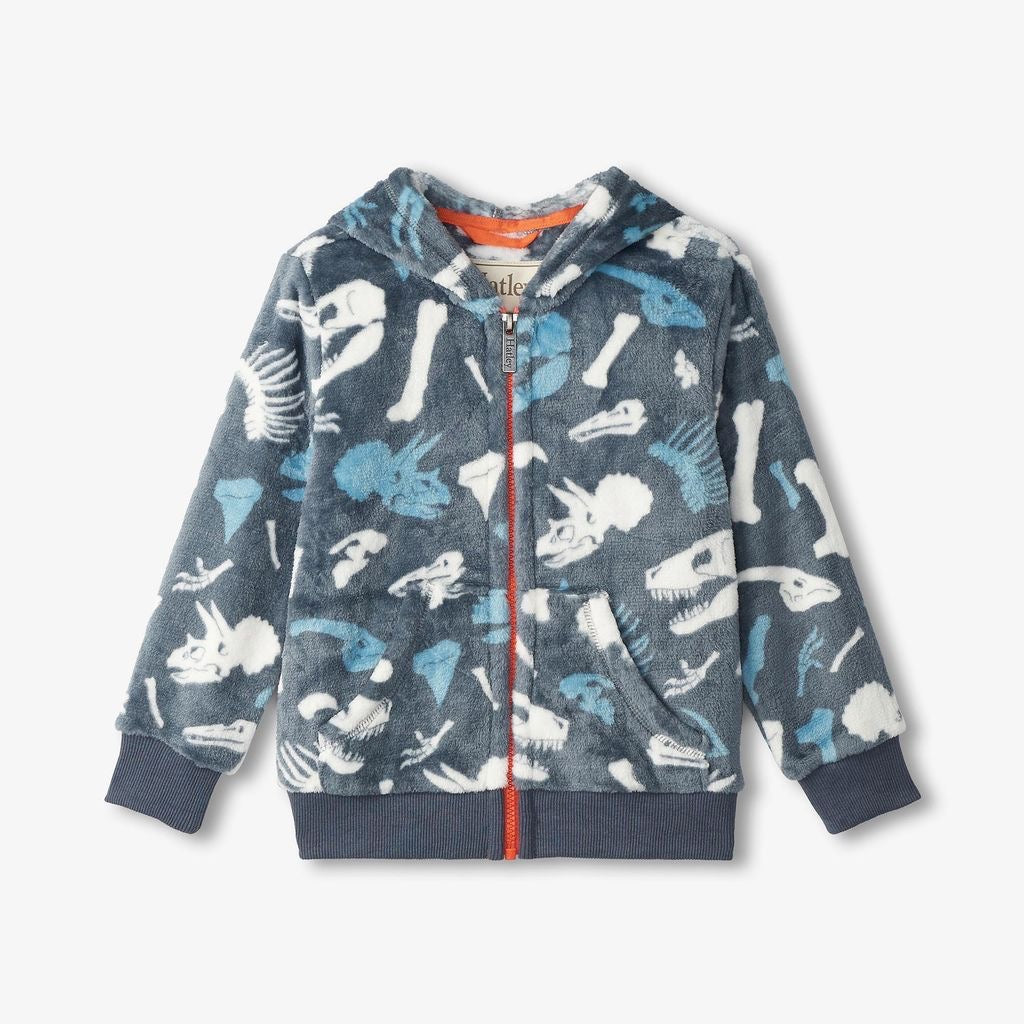 Hatley Dino Fossils Fuzzy Fleece F24dfk1823 Clothing 2YRS / Blue,3YRS / Blue,4YRS / Blue,5YRS / Blue,6YRS / Blue,7YRS / Blue,8YRS / Blue