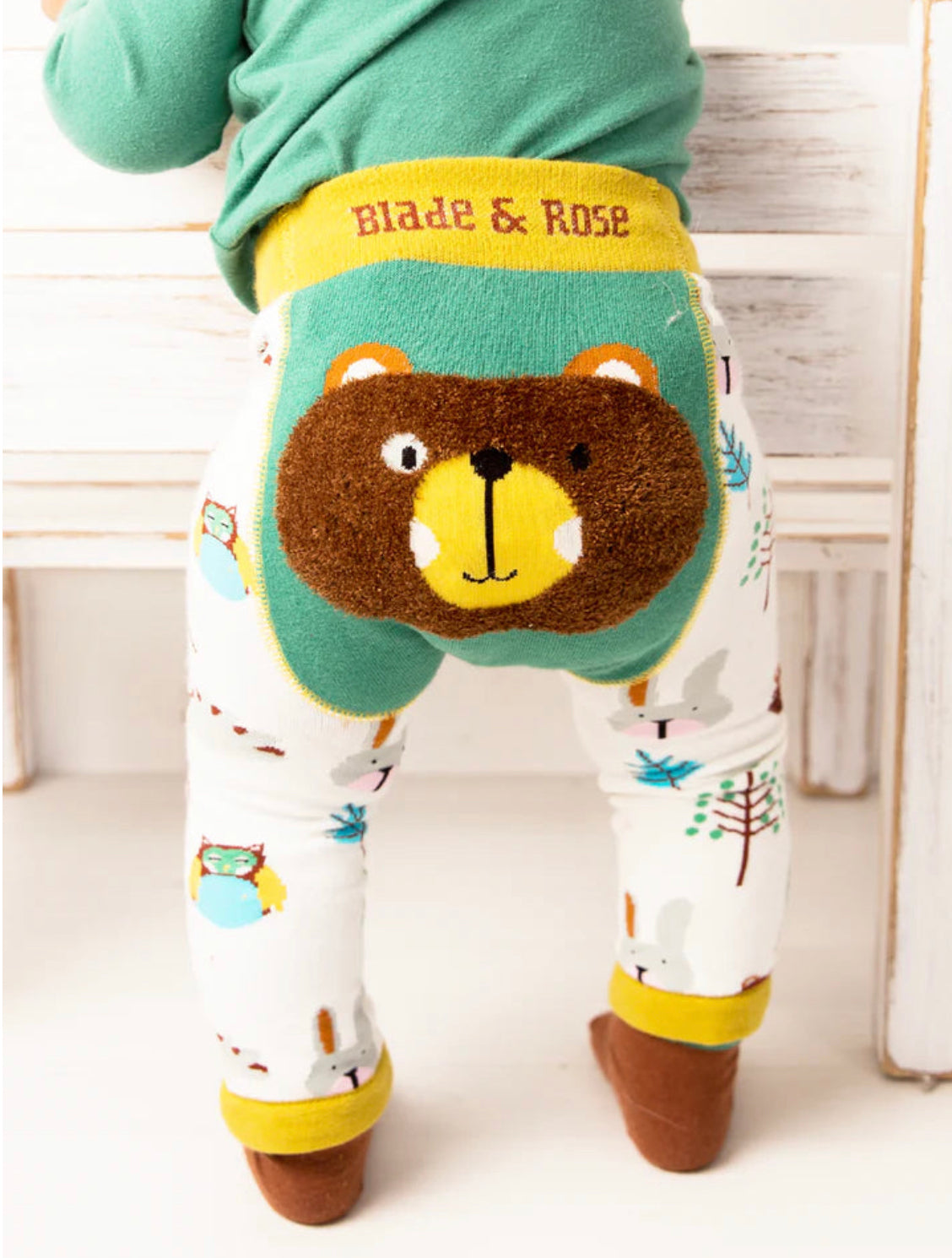 Blade &amp; Rose Wild Woodland Knitted Leggings Clothing 0-6M / Multi,6-12M / Multi,12-24M / Multi