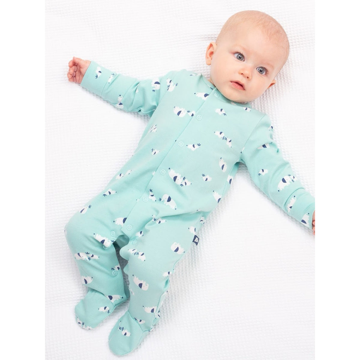 Kite Ele Time Baby Sleepsuit 8075 Clothing NEWBORN / Aqua,0-1M / Aqua,0-3M / Aqua,3-6M / Aqua,6-9M / Aqua