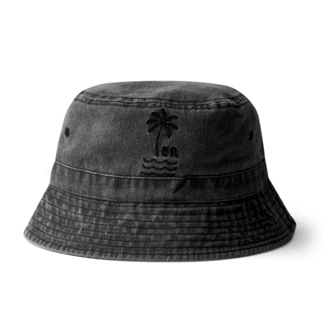 Saltrock Palm Bucket Hat Dark Grey Clothing ONE SIZE / Grey