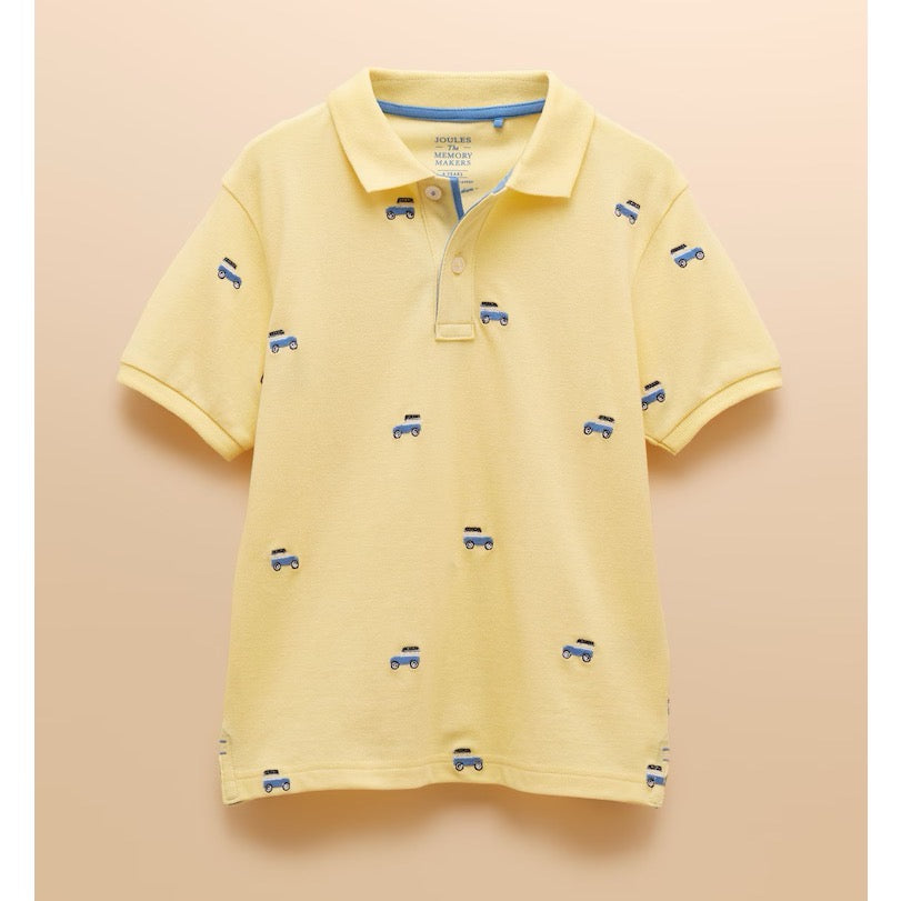 Joules Boys Woody Polo Shirt E55792 Yellow Clothing 4YRS / Yellow,5YRS / Yellow,6YRS / Yellow,8YRS / Yellow