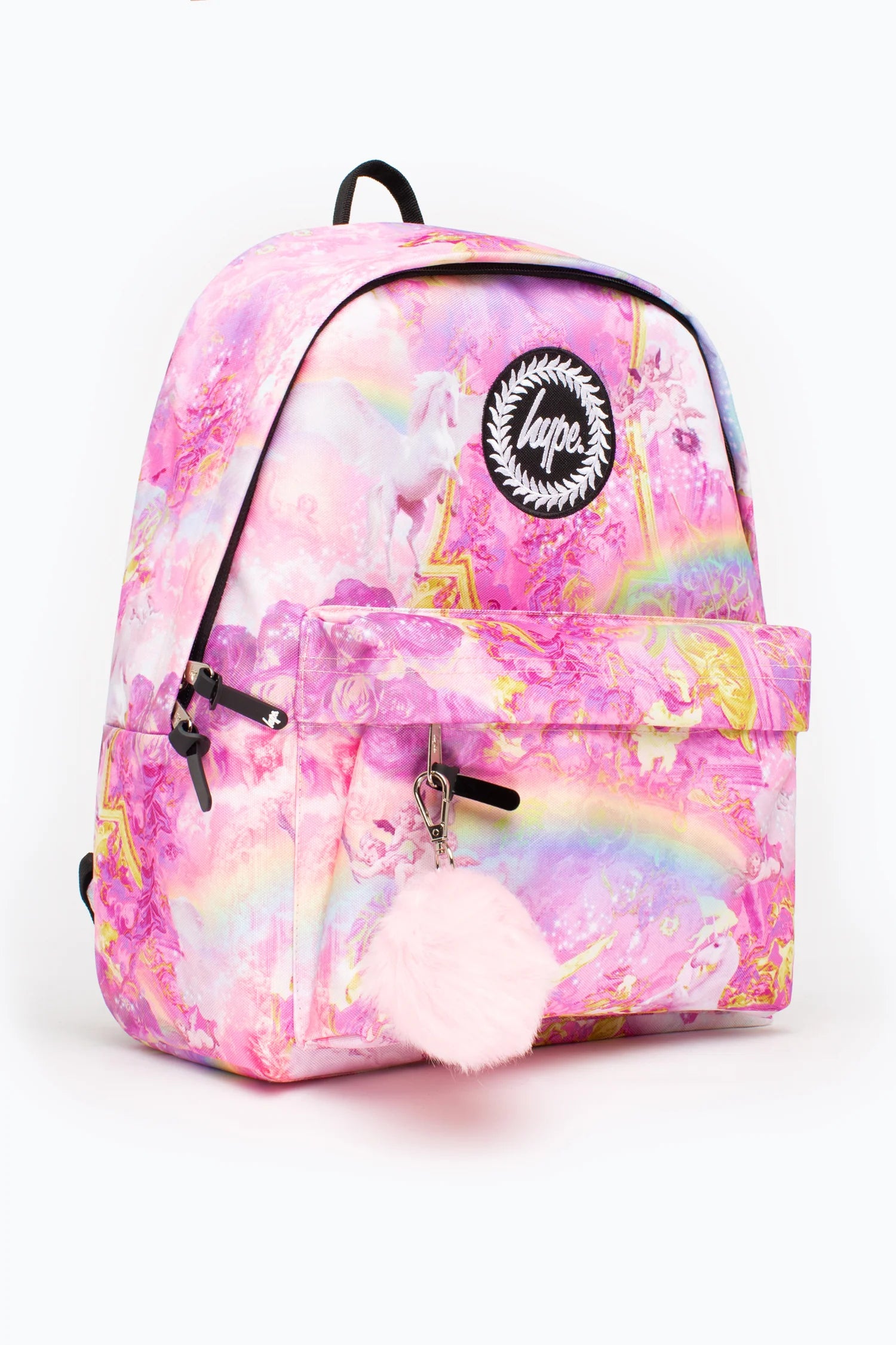 Hype Pink Rainbow Unicorn Backpack Xucb 015 Koast Clothing