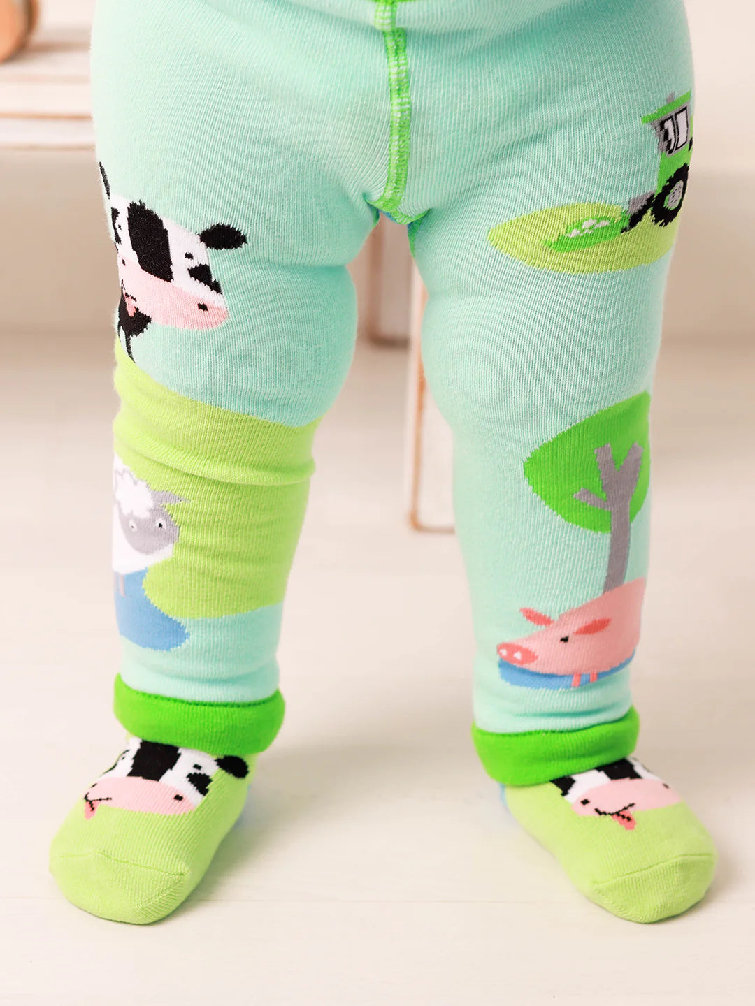 Blade &amp; Rose Bailey The Cow Knitted Leggings Clothing 0-6M / Multi,6-12M / Multi,12-24M / Multi