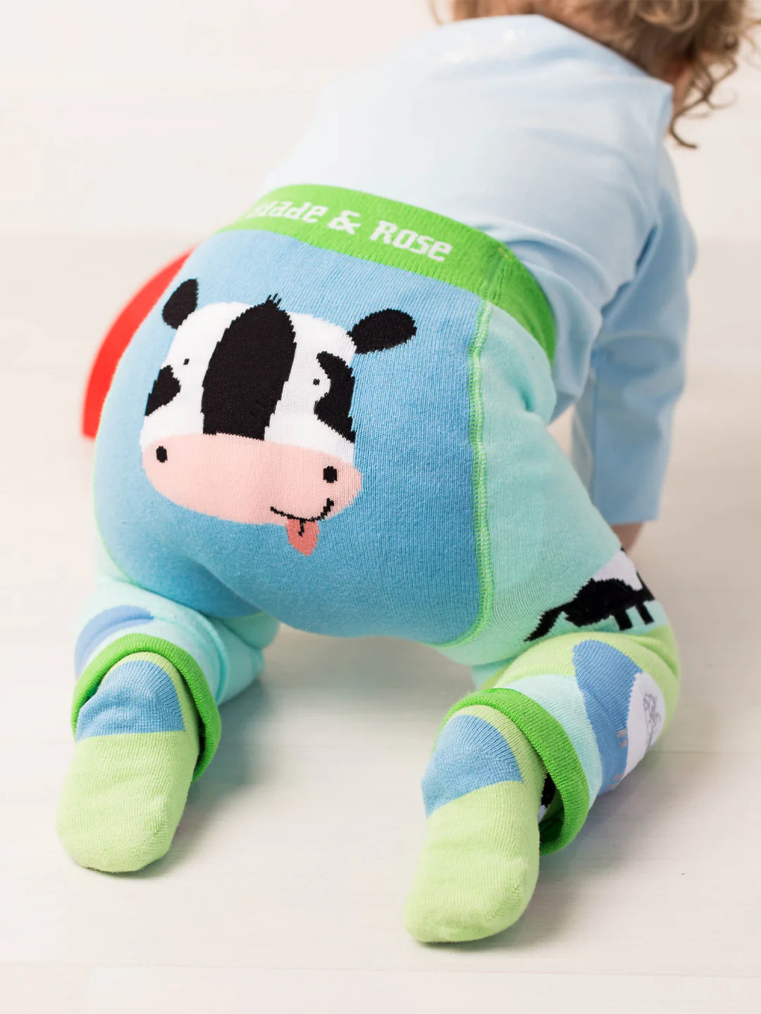 Blade &amp; Rose Bailey The Cow Knitted Leggings Clothing 0-6M / Multi,6-12M / Multi,12-24M / Multi