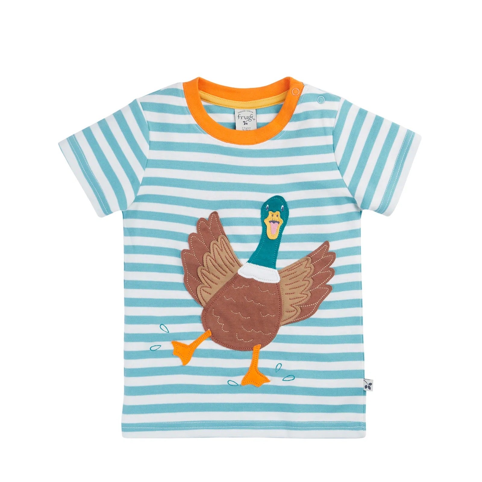 Frugi Sid T-Shirt 502183S6lnhg Duck Clothing 2-3YRS / Seagrass,3-4YRS / Seagrass,4-5YRS / Seagrass,5-6YRS / Seagrass,6-7YRS / Seagrass,7-8YRS / Seagrass,8-9YRS / Seagrass
