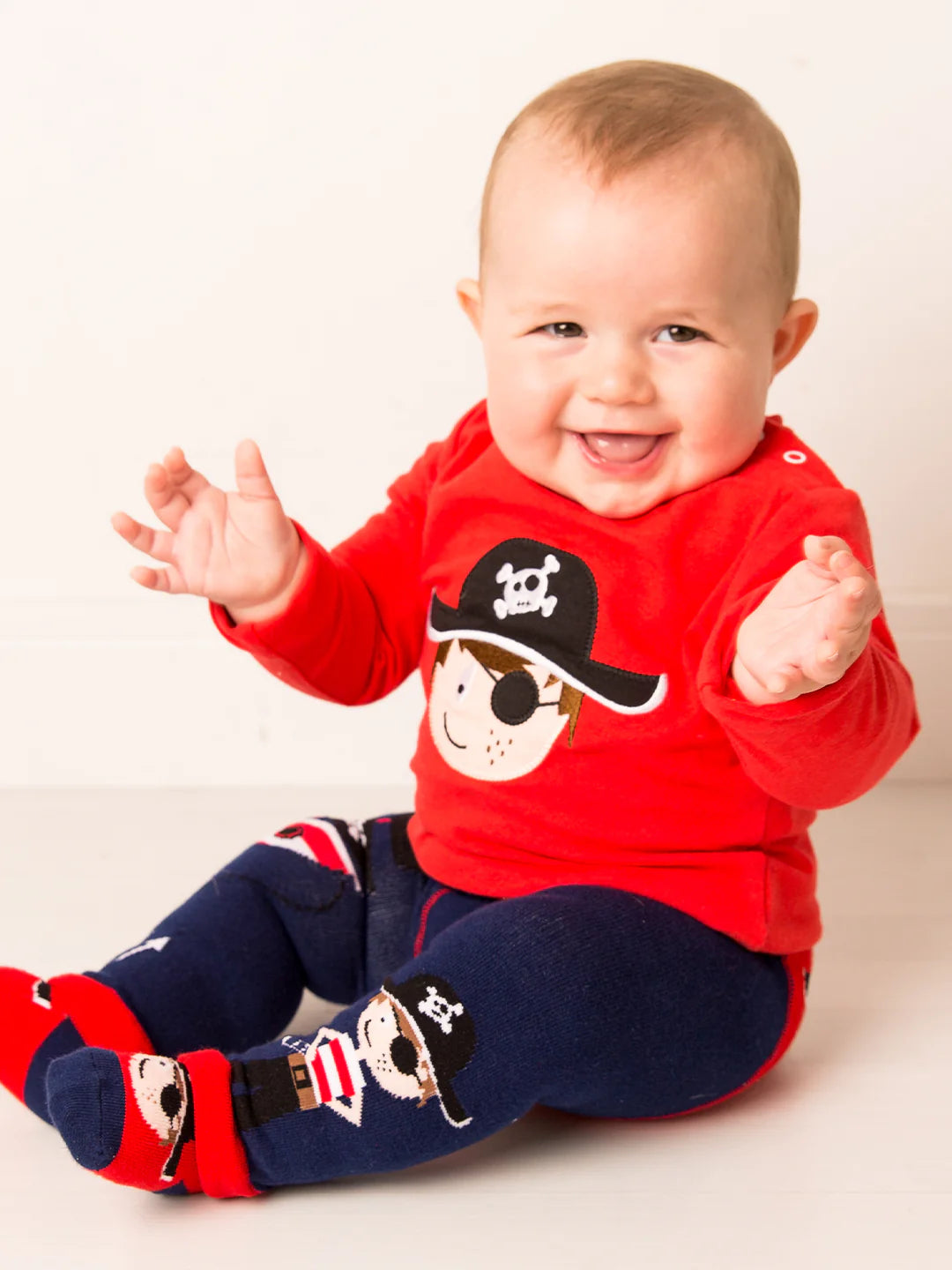 Blade &amp; Rose Tim The Pirate Knitted Leggings Clothing 0-6M / Navy,6-12M / Navy,12-24M / Navy