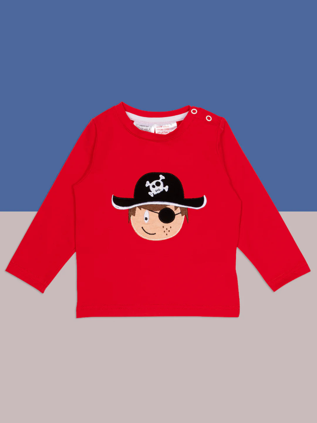 Blade &amp; Rose Tim The Pirate Infant T-Shirt Clothing 0-6M / Red,6-12M / Red,12-24M / Red