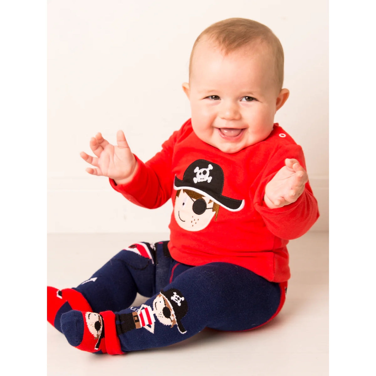 Blade &amp; Rose Tim The Pirate Infant T-Shirt Clothing 0-6M / Red,6-12M / Red,12-24M / Red