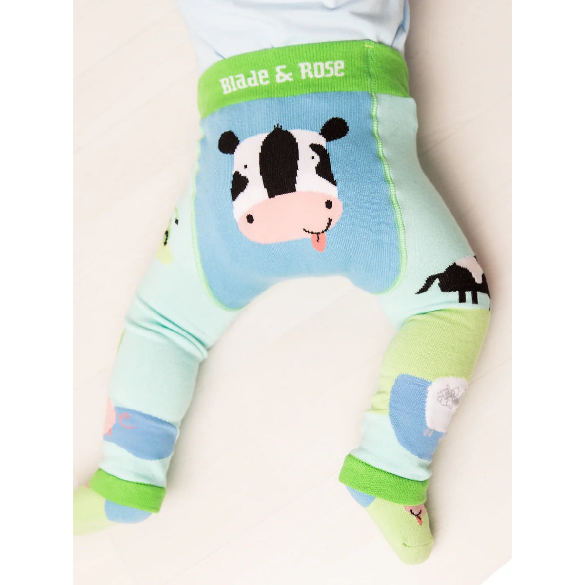 Blade &amp; Rose Bailey The Cow Knitted Leggings Clothing 0-6M / Multi,6-12M / Multi,12-24M / Multi