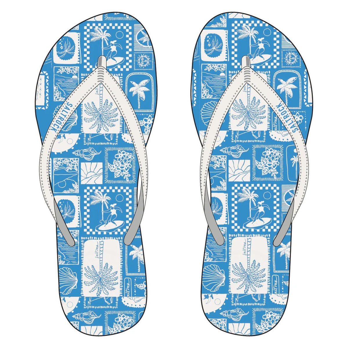 Saltrock Island Tiles Flip Flops Xff72601004 Blue Footwear 4 EU37 / Blue,5 EU38 / Blue,6 EU39 / Blue,EU 40 / Blue,7 EU41 / Blue