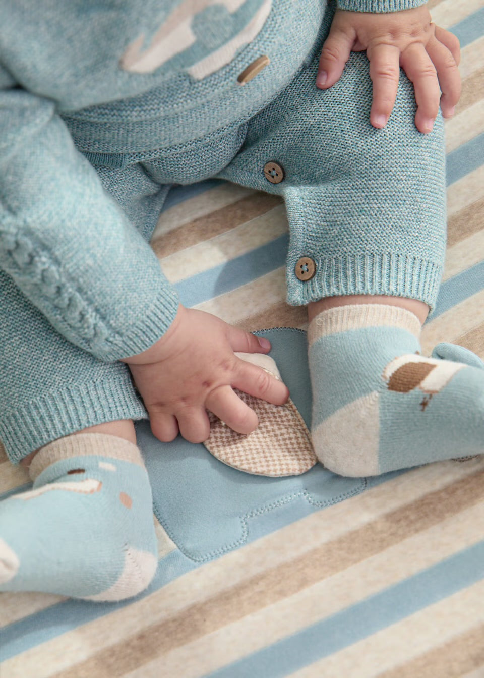 Mayoral Baby Boys Blanket 9490 Ele Accessories ONE SIZE / Ice Blue