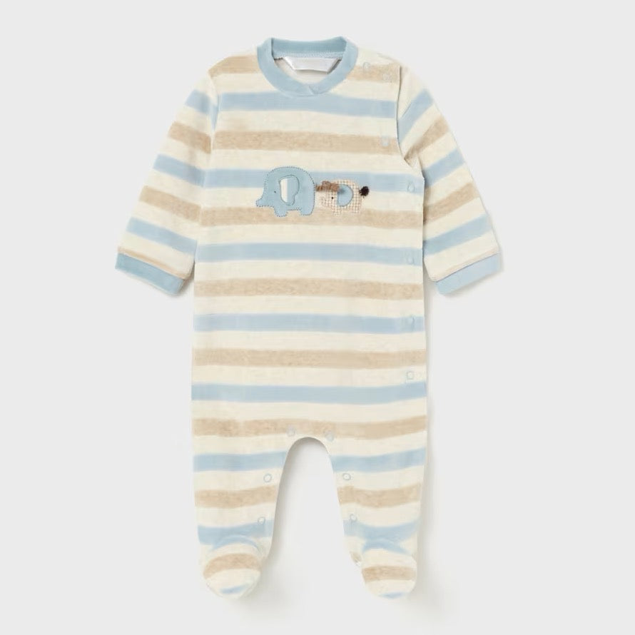 Mayoral Baby Boys Sleepsuit 2794 Stripe Ele Clothing 0-1M / Multi,1-2M / Multi,2-4M / Multi,4-6M / Multi,6-9M / Multi