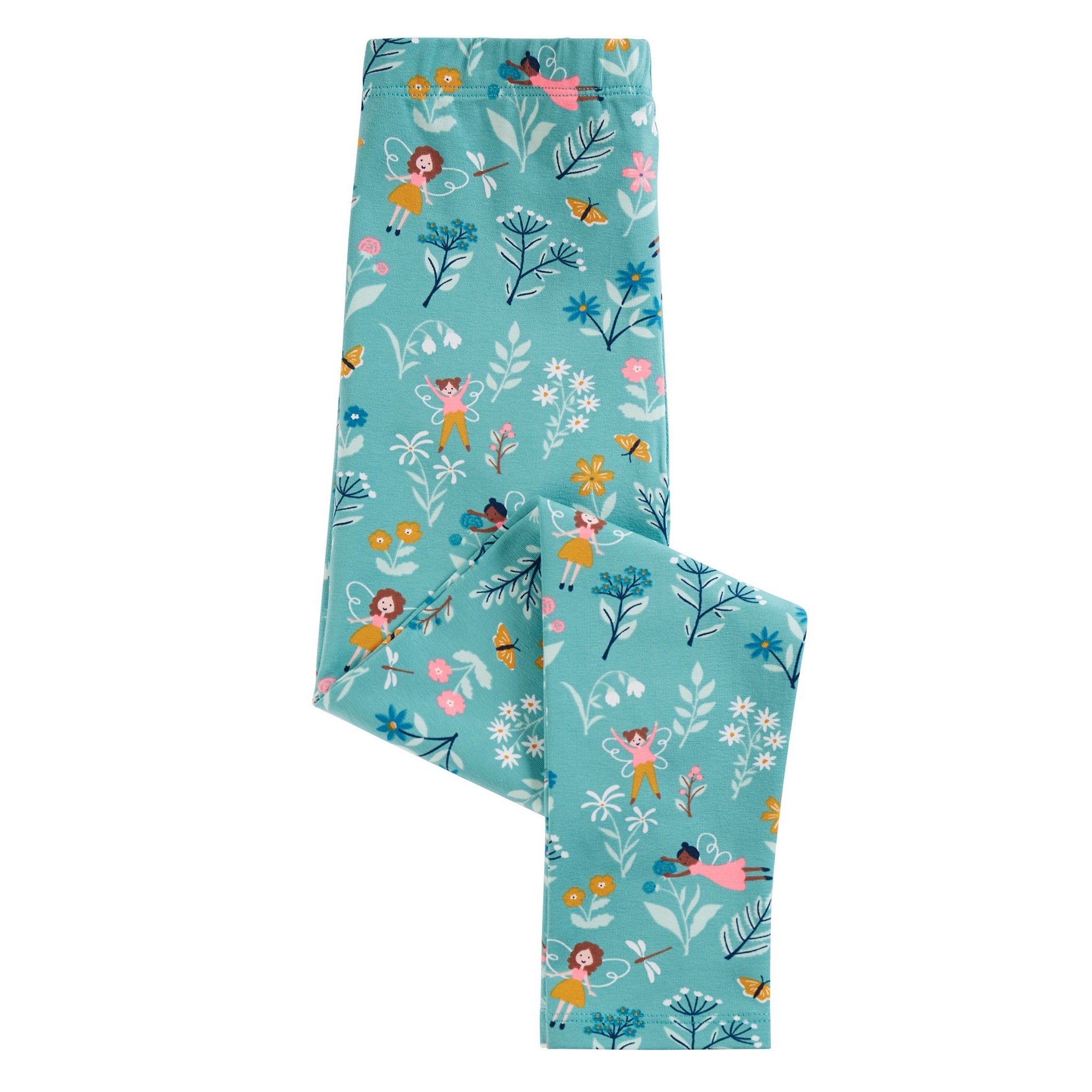 Frugi Libby Infant Leggings Forest Fairies Clothing 3-6M / Seagrass,6-9M / Seagrass,9-12M / Seagrass,12-18M / Seagrass,18-24M / Seagrass