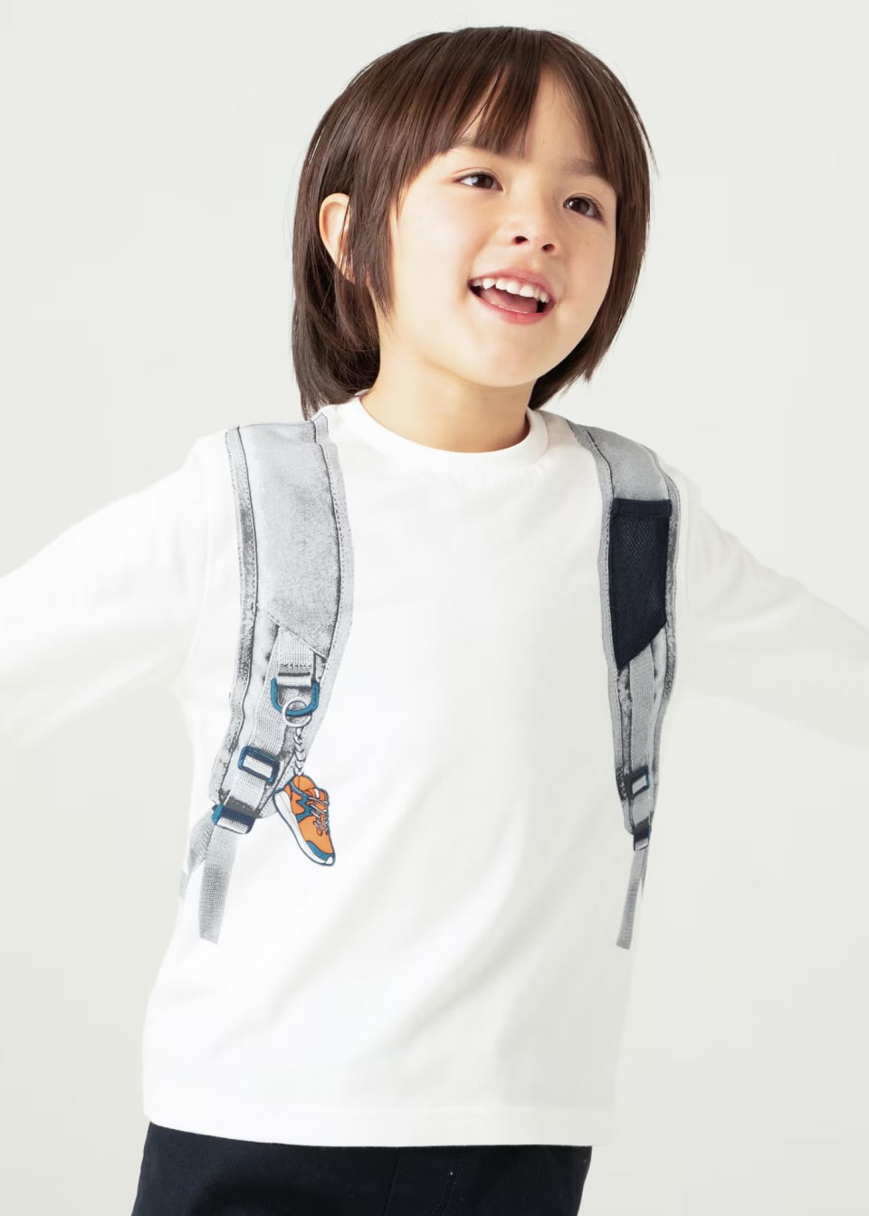 Mayoral Boys Backpack T-Shirt 4049 Cream Clothing 4YRS / Cream,5YRS / Cream,6YRS / Cream,7YRS / Cream,8YRS / Cream,9YRS / Cream